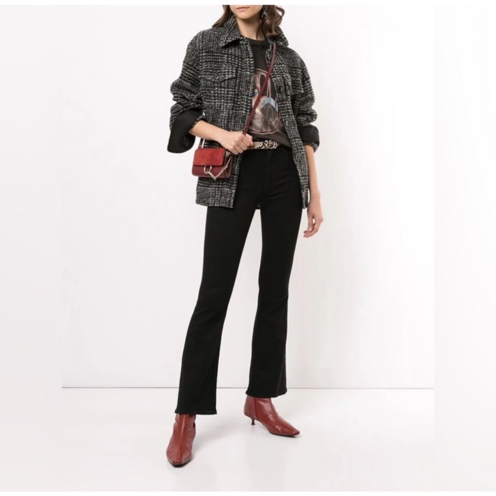 Mother Denim The Weekender Flare Jeans in Not Guilty Black 26